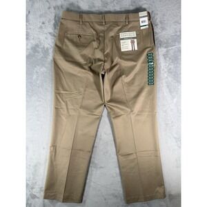 Perry Ellis Pants Mens 40x30 Tan Premium‎ Flex Twill Chino NWT